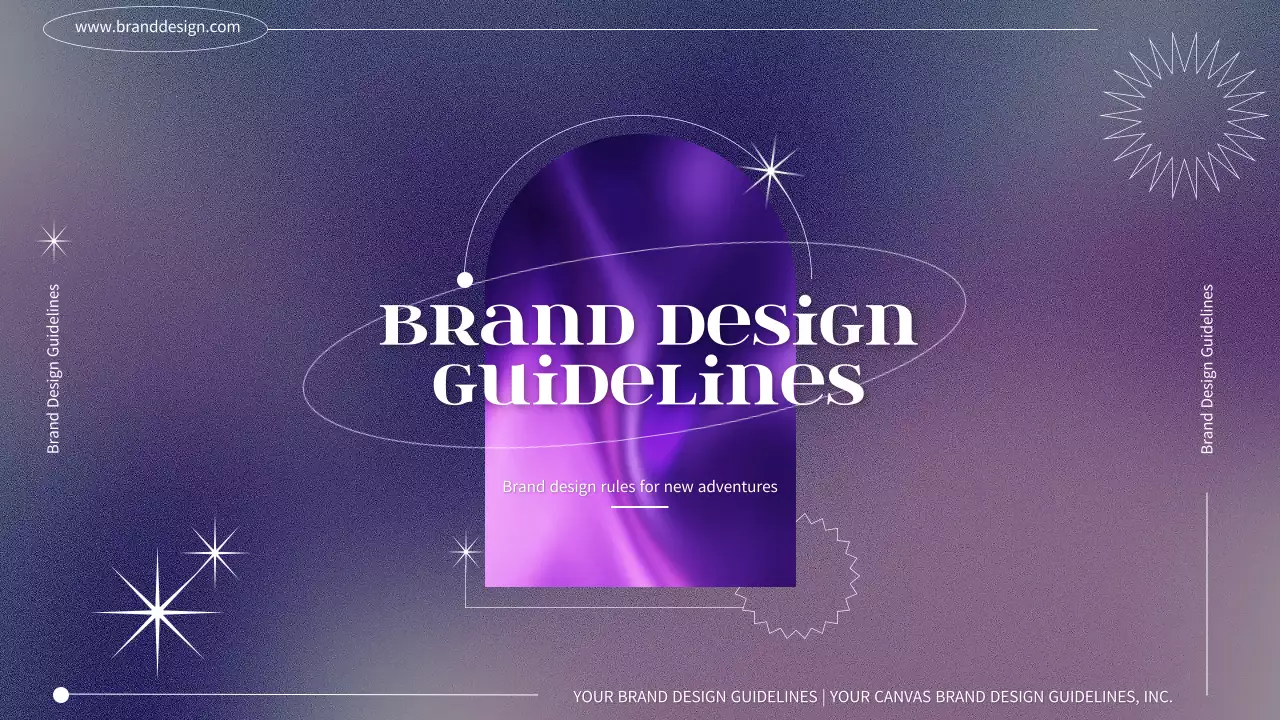 퍼플 모던 브랜드 가이드라인 프레젠테이션