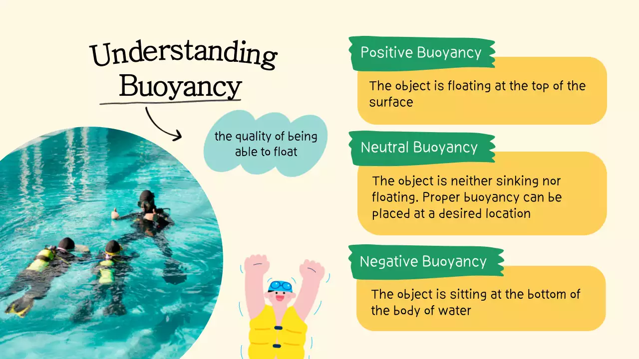 베이지색 심플 스쿠버 가이드 프레젠테이션