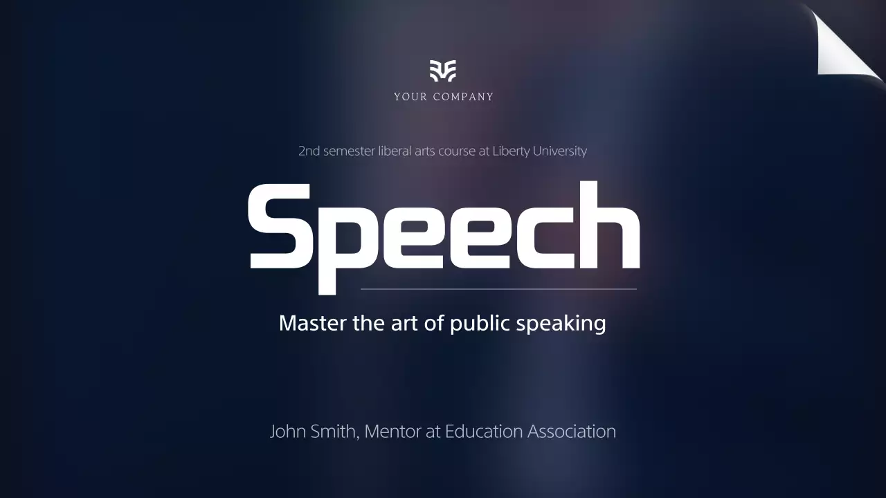 해군 전문가 연설 과정 프레젠테이션