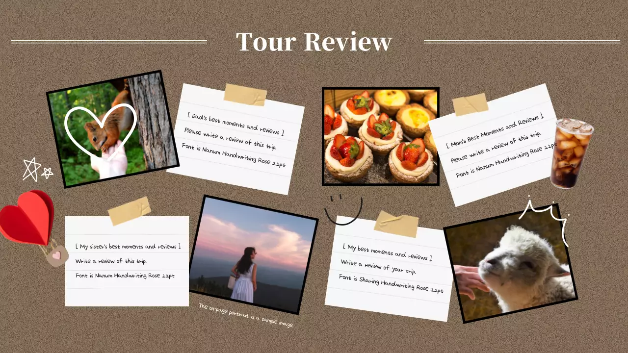 그린 러스틱 여행 일기 프레젠테이션