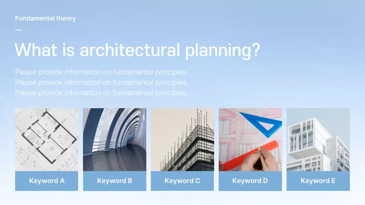 Blue Modern Architecture Course Presentation