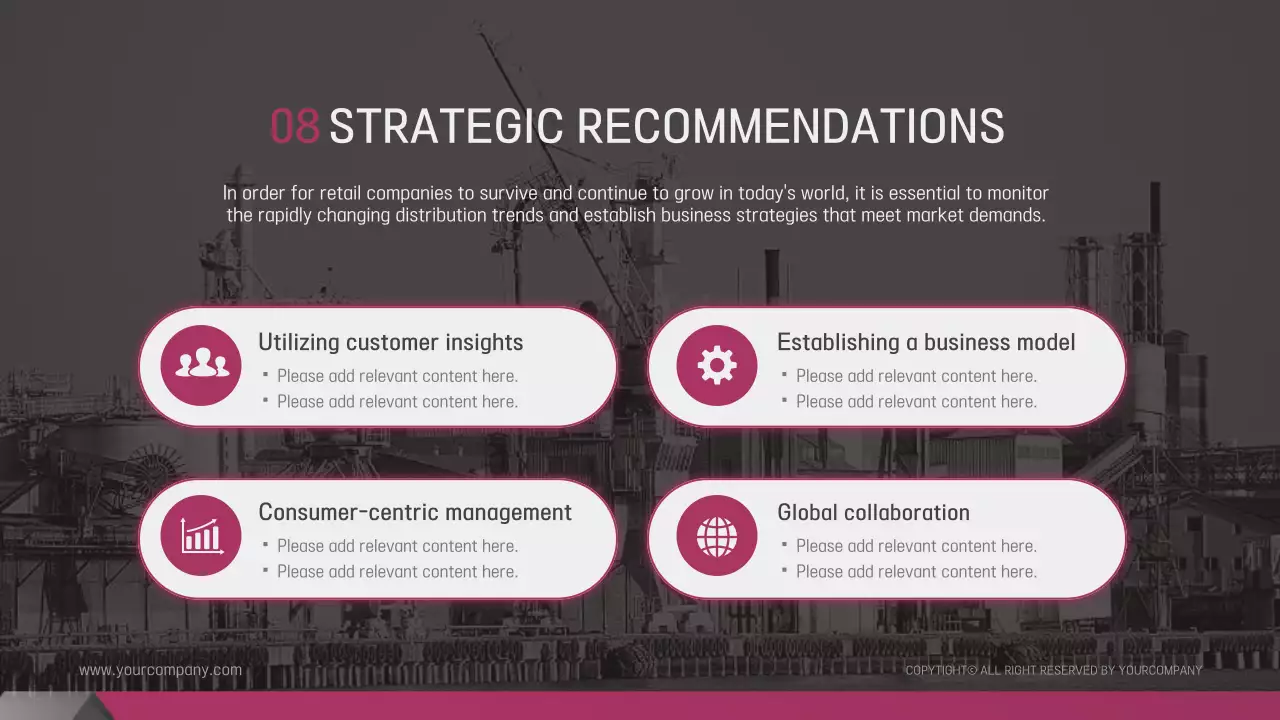 그레이 모던 유통 프리젠테이션