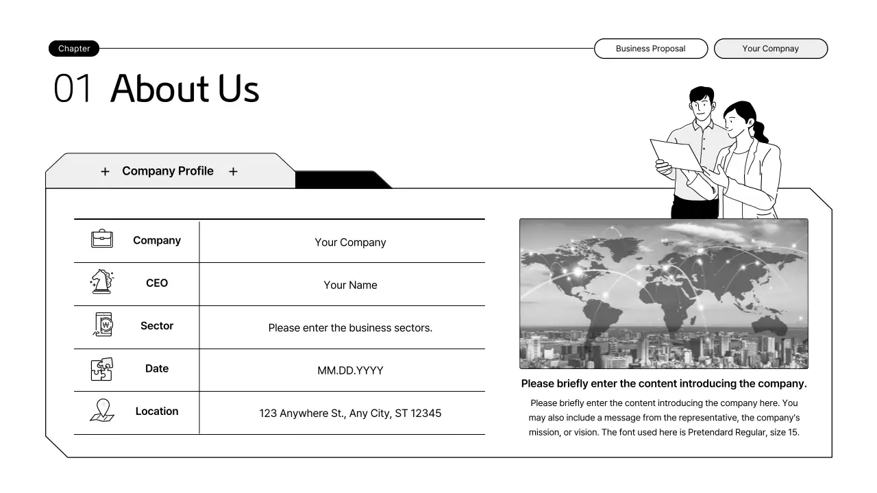 Black Professional Business Plan Presentation