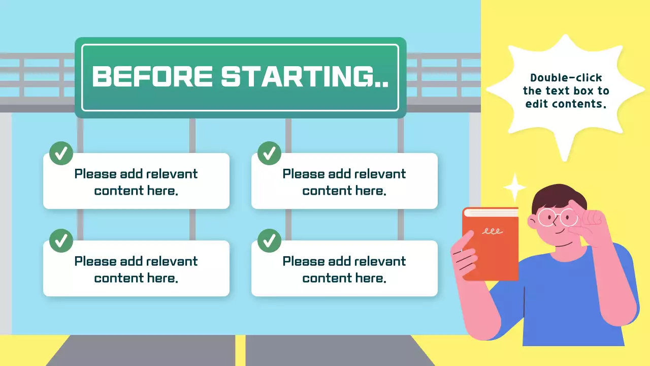 옐로우 모던 오트 가이드 프레젠테이션