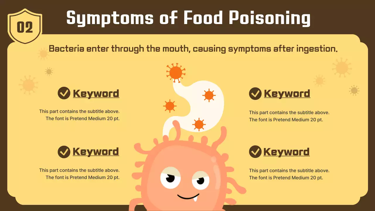 베이지 심플 푸드 가이드 프레젠테이션