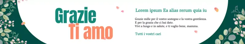 Un compleanno ottuagenario di classe con fiori su sfondo verde