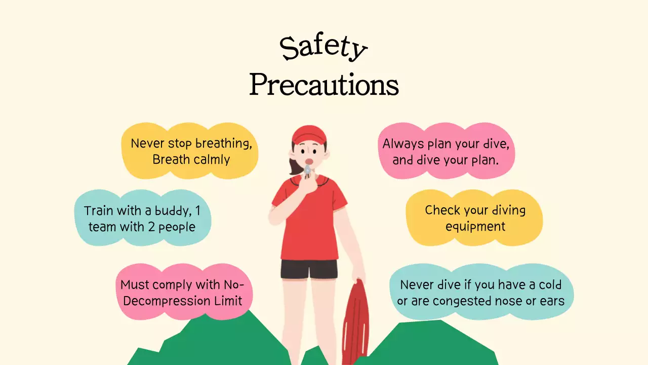 베이지색 심플 스쿠버 가이드 프레젠테이션