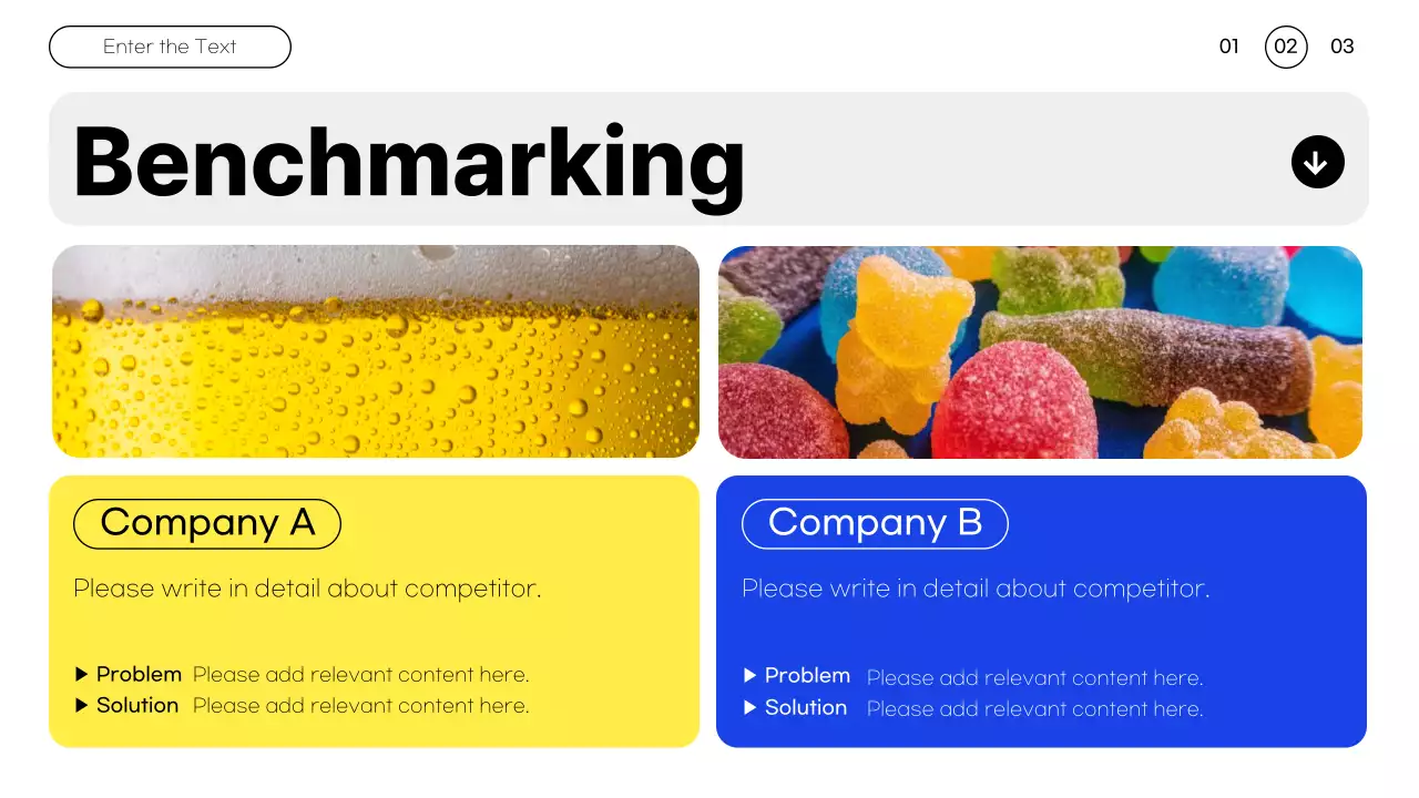 다채로운 현대 비타민 마케팅 프리젠테이션