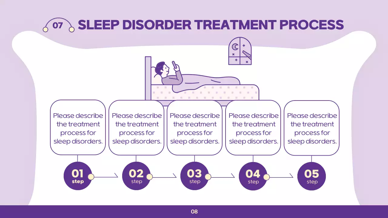 Purple Modern Sleep Lecture Presentation