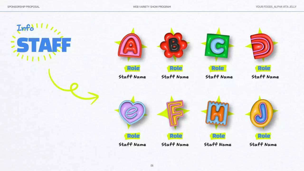 블루 플레이풀 비타민스 프로모션 프리젠테이션