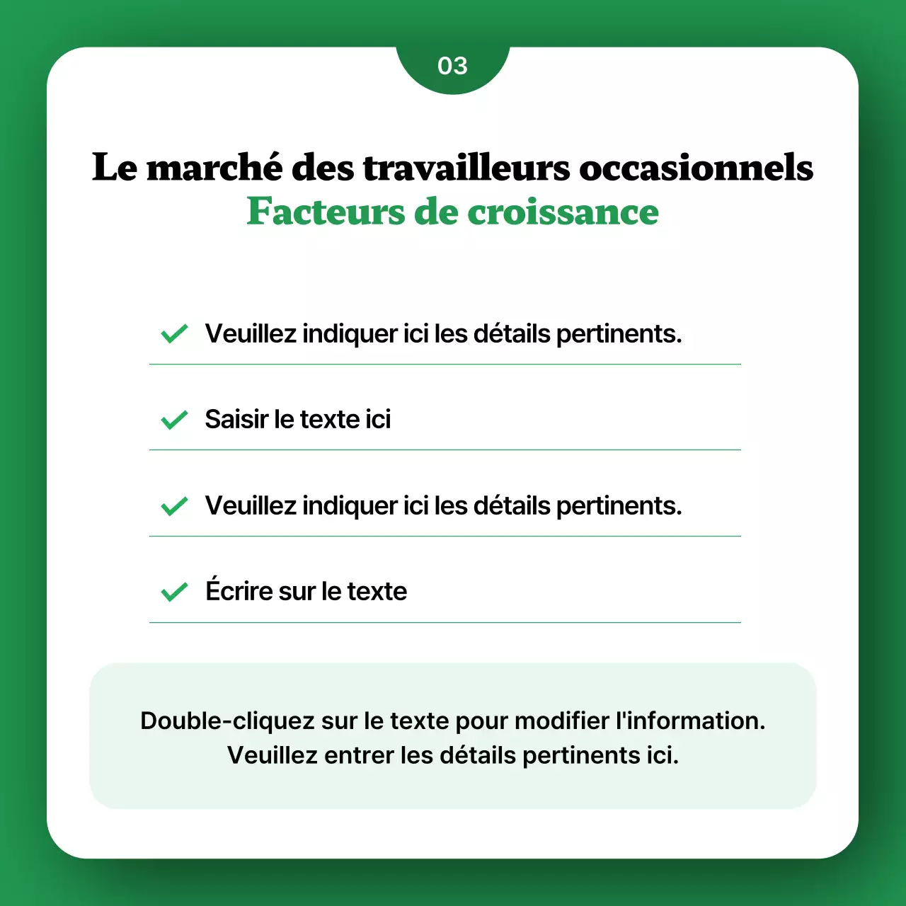 Faites la promotion de votre plateforme de travailleur indépendant avec de jolies illustrations vertes.