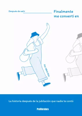 Cielo azul tema caminar mujer ilustración concepto ensayo