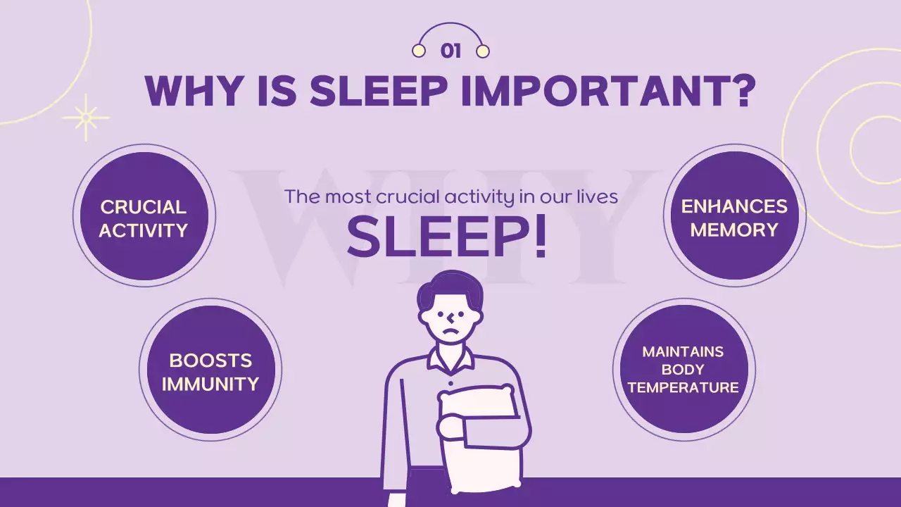 Purple Modern Sleep Lecture Presentation