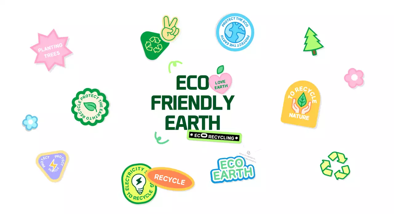 Sticker Concept for Green Color's Eco Campaign