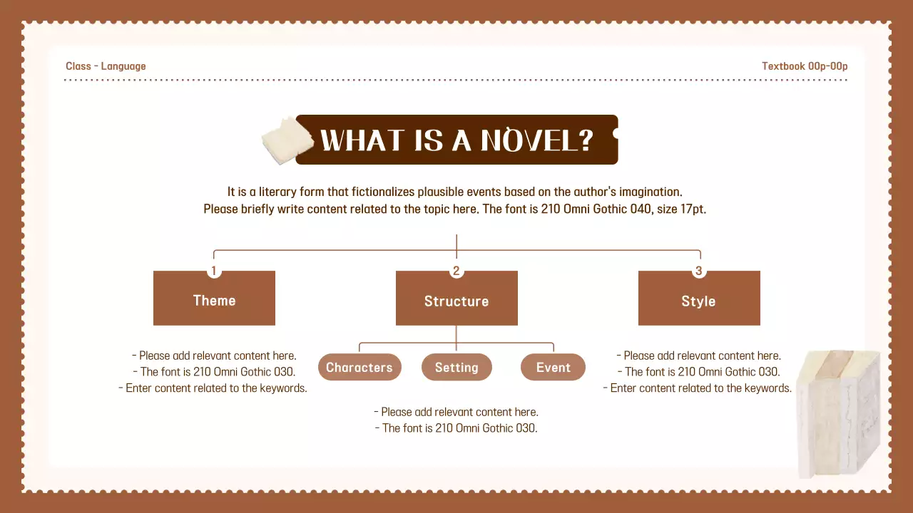 Brown Vintage Novel Course Presentation