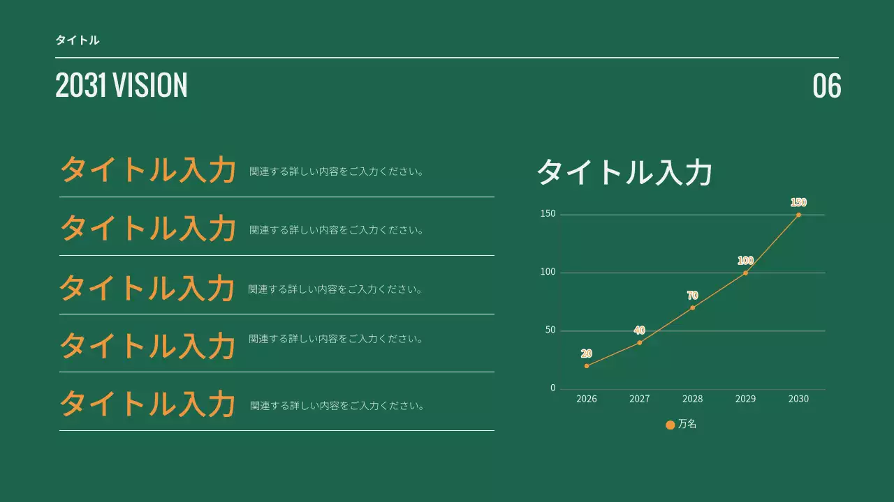 緑 モダン ビジネス 企画書 プレゼンテーション