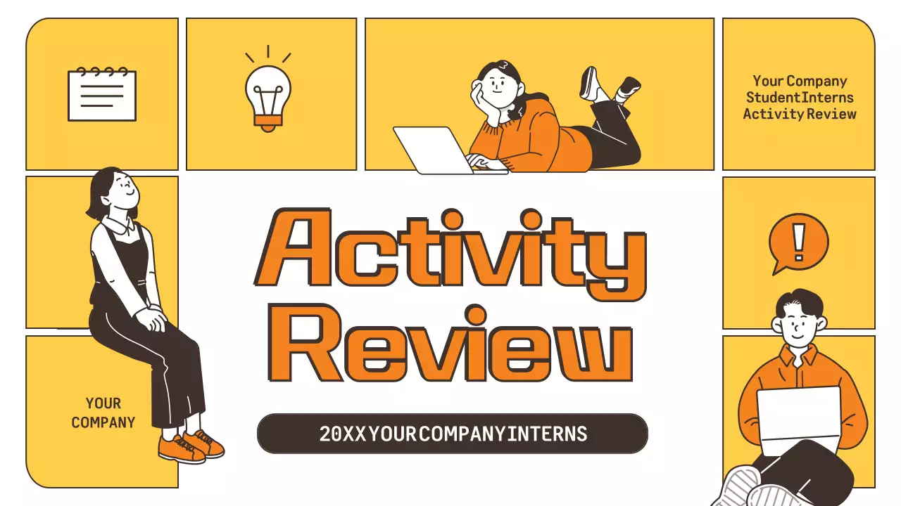 Orange Modern Intern Report Presentation