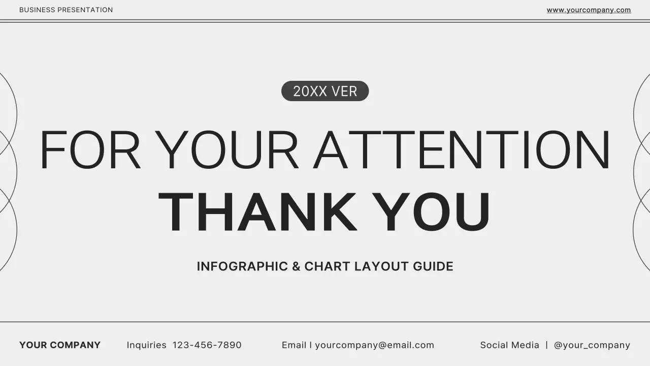 Monotone gray and black for a simple business presentation