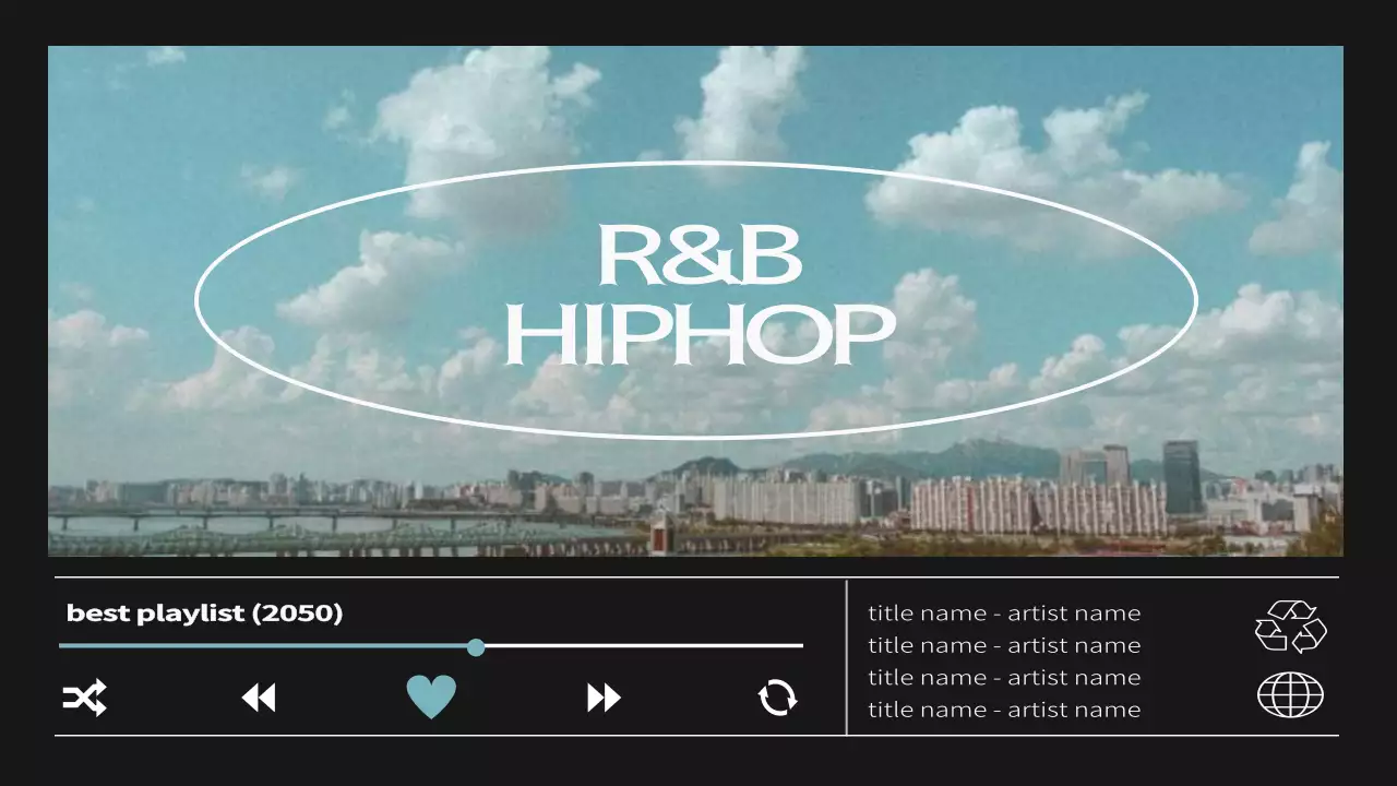 青 クール 音楽 ポスター YouTube サムネイル