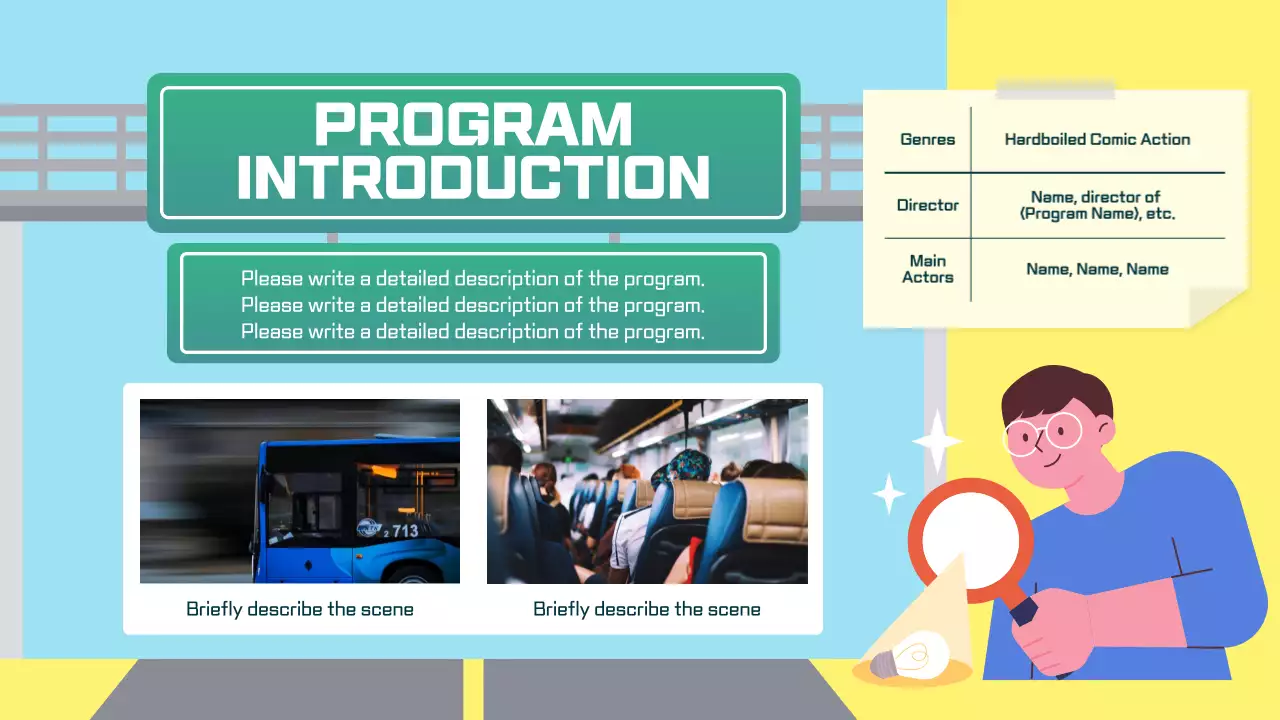 옐로우 모던 오트 가이드 프레젠테이션