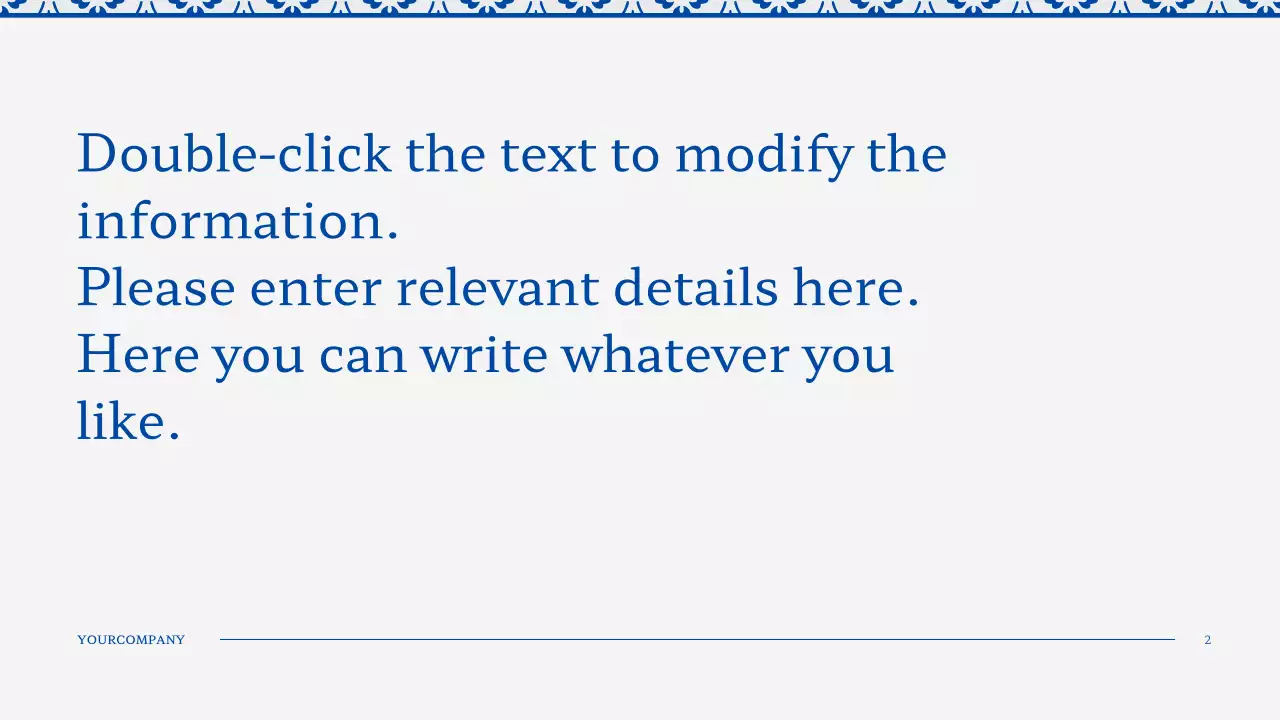 Blue Vintage Template Presentation