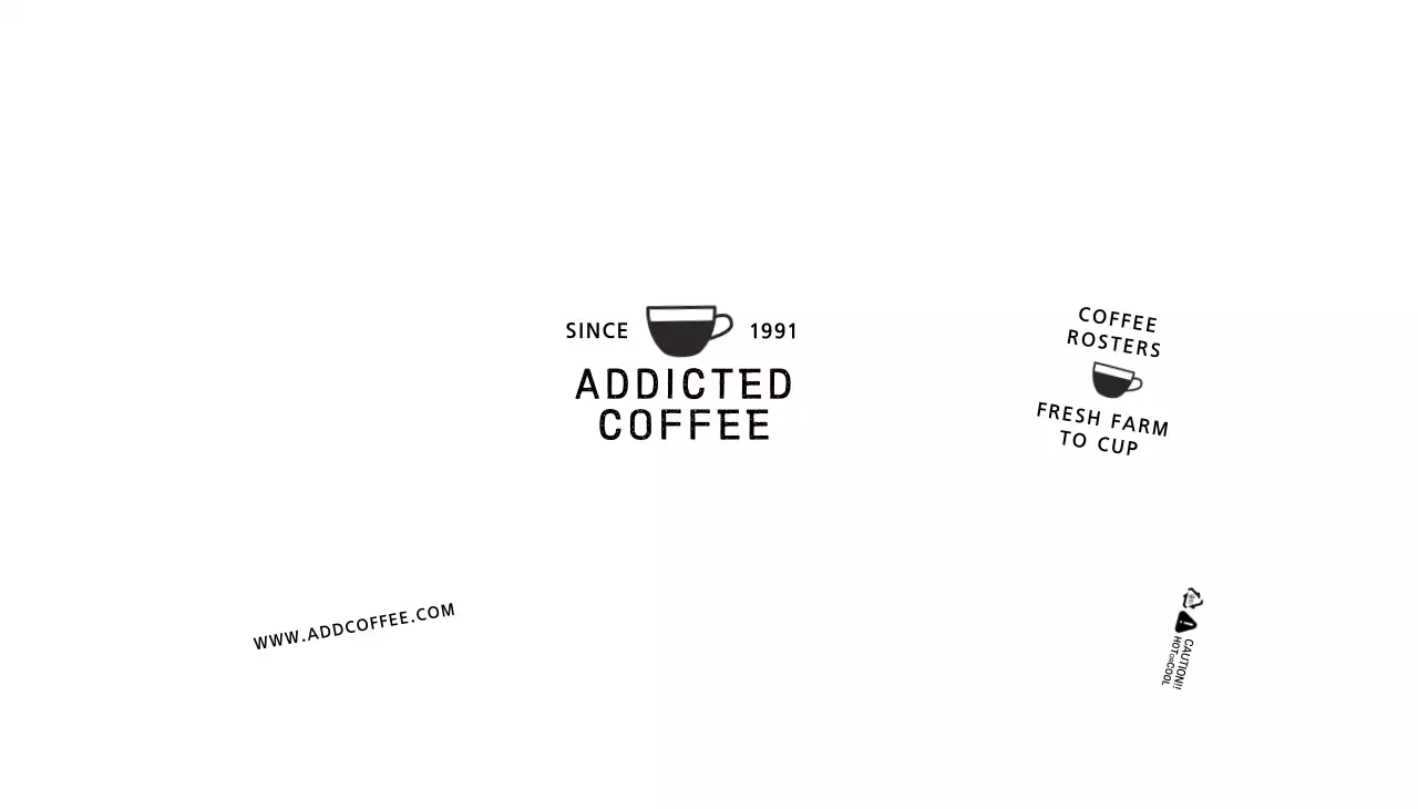 White clean lines illustration cafe