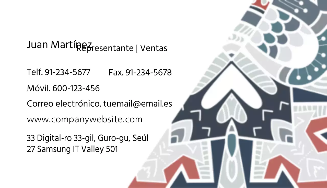 Tarjetas de visita gráficas