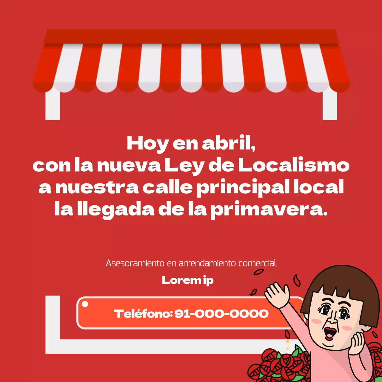 Código de Comercio Local con el concepto de tienda roja
