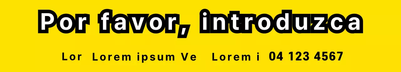 Por favor, introduzca