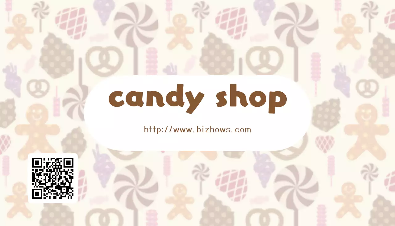 カラフル かわいい キャンディ ロゴ 名刺