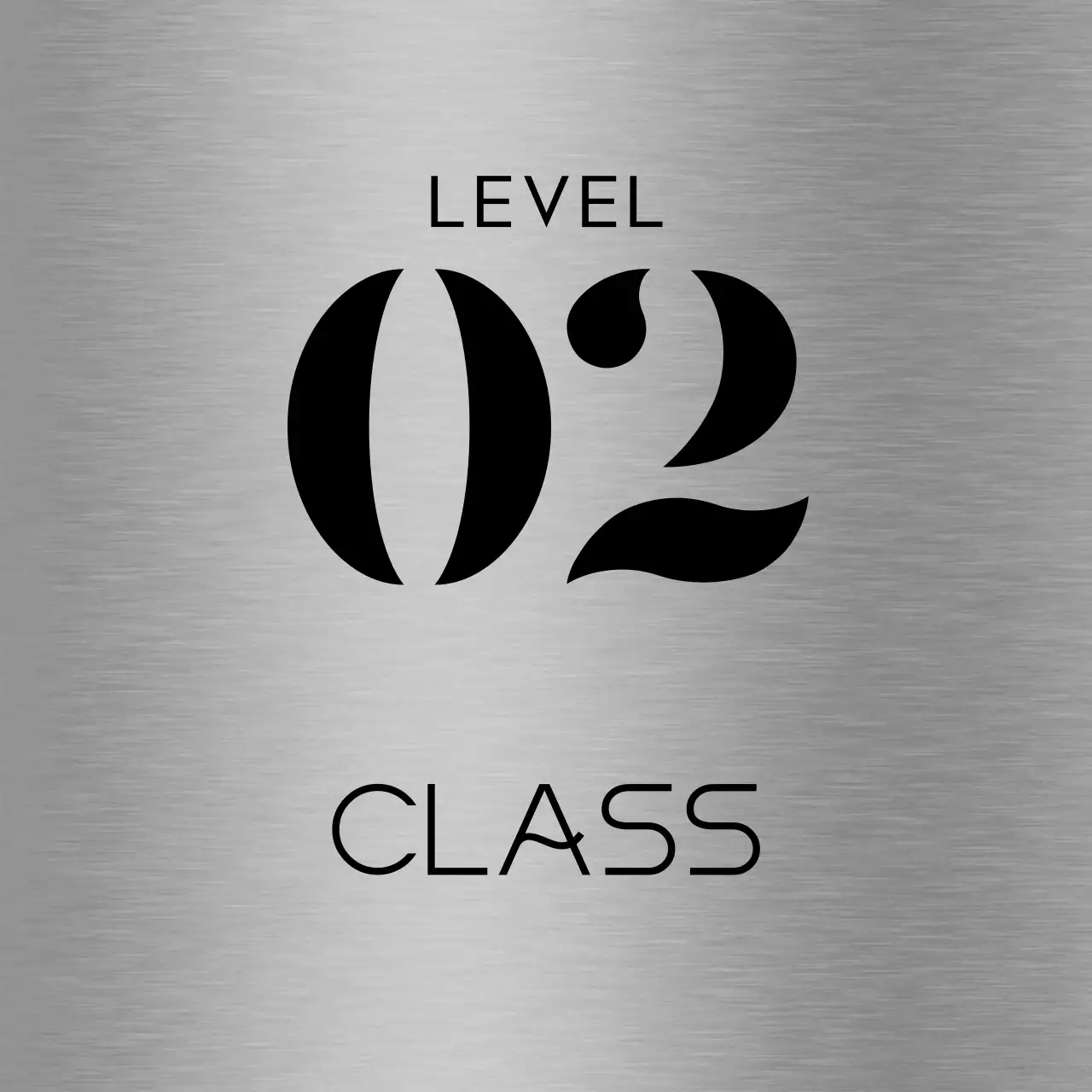 Simple placeholder sign with black school class name text