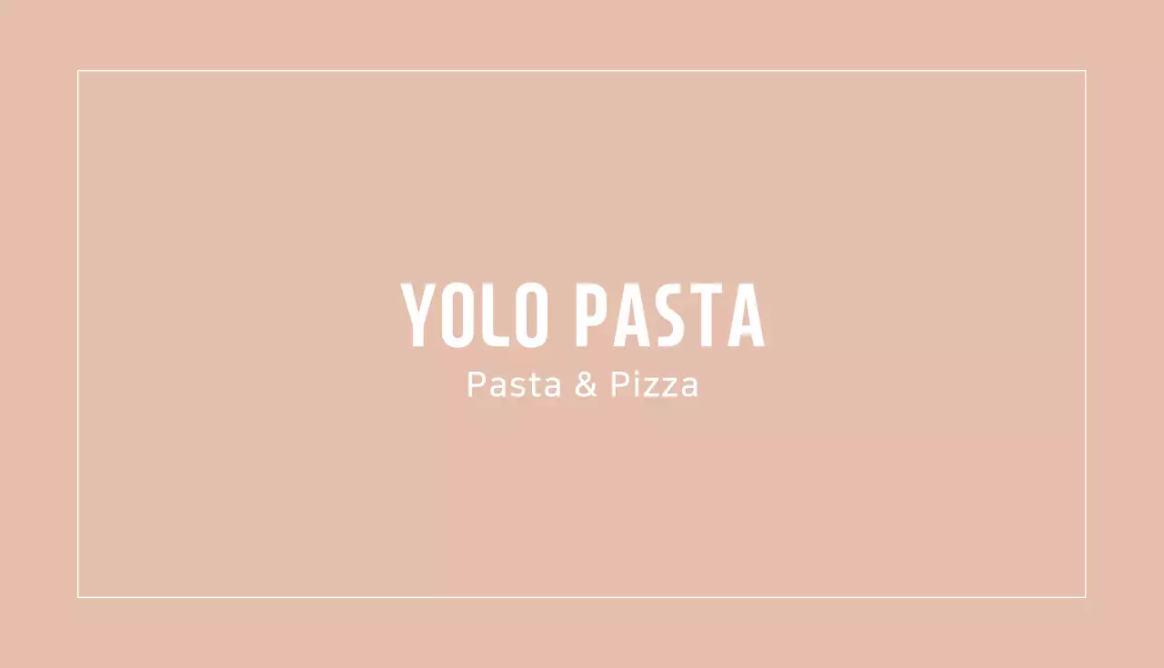 ベージュ シンプル レストラン メニュー 名刺