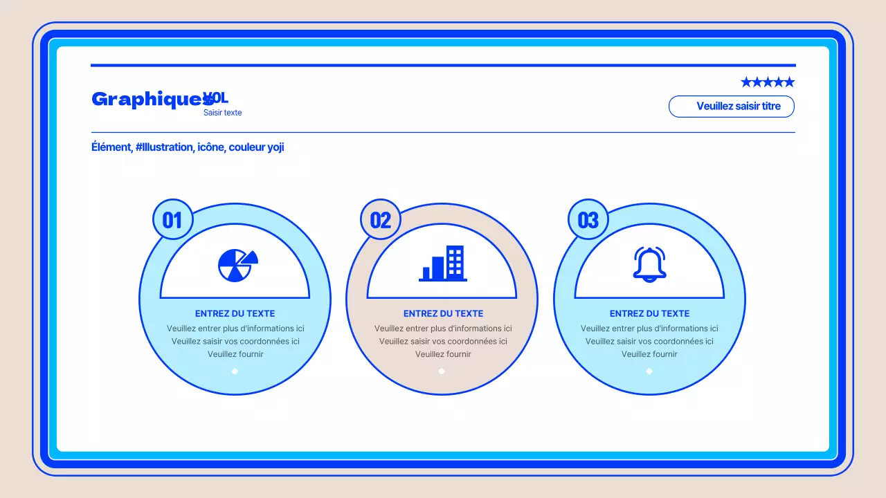 Infographie simple, bleue et circulaire sur la gestion de projet