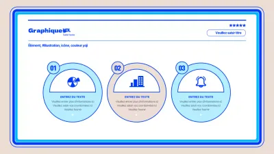 Infographie simple, bleue et circulaire sur la gestion de projet