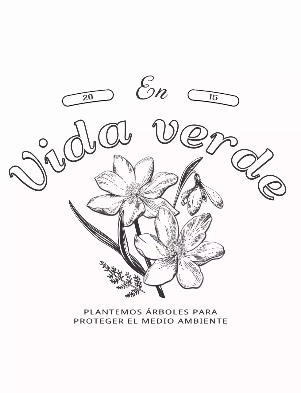 Bienes personales con un estilo de diseño de ilustración botánica sentimental