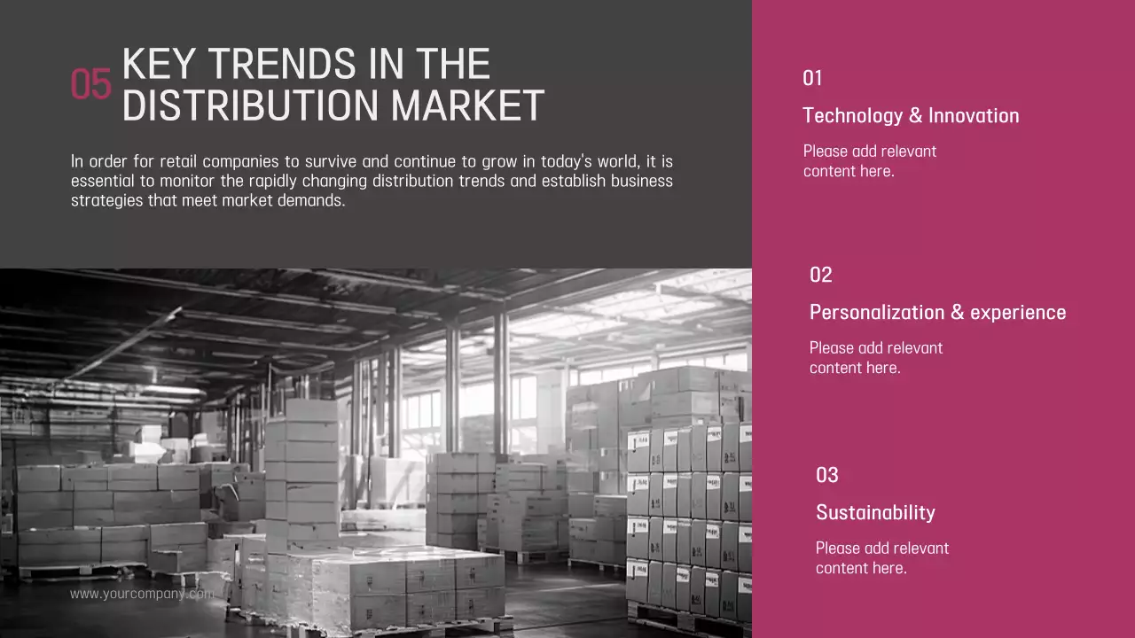 그레이 모던 유통 프리젠테이션