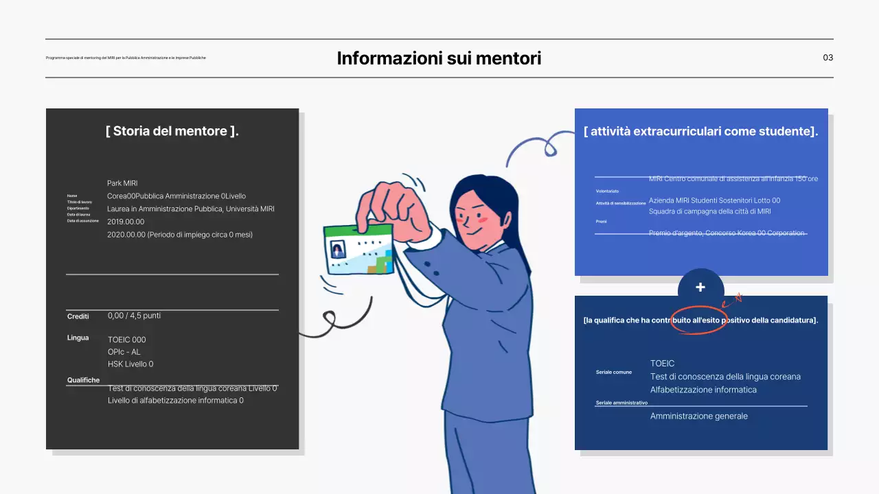 Presentazione del programma speciale di mentoring per le società pubbliche in blu