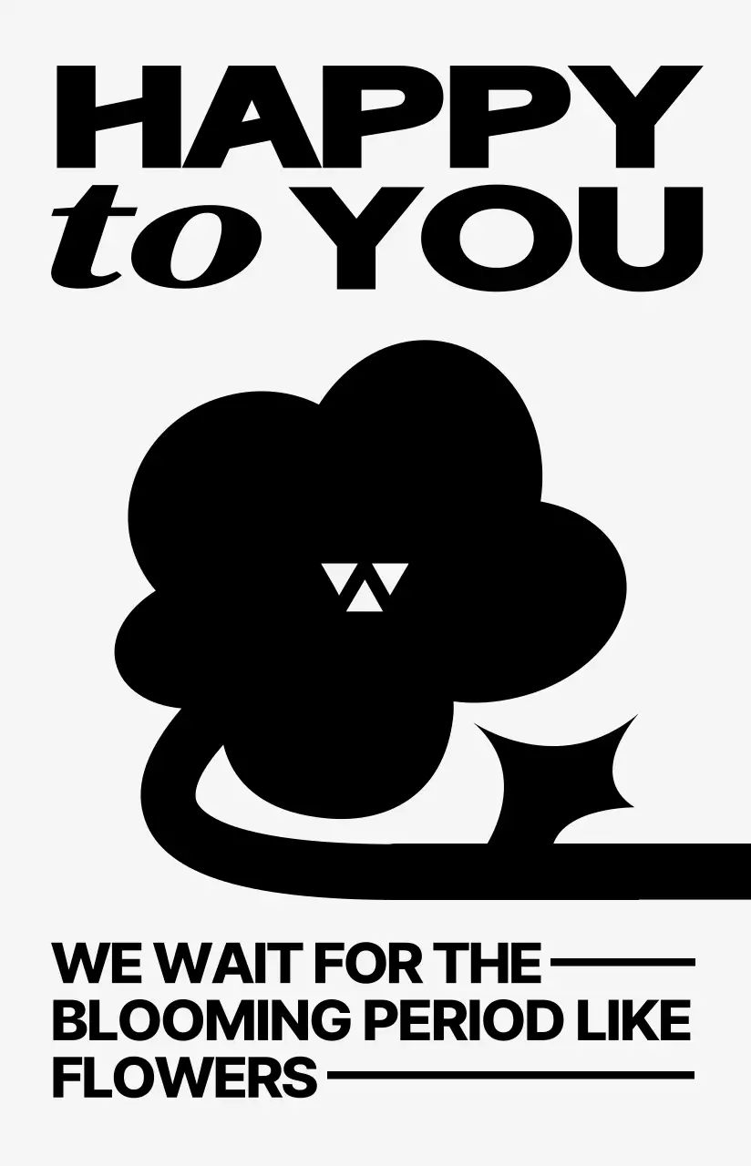 Gaya ilustrasi bunga yang lucu, penuh warna, dan trendi untuk barang-barang pribadi