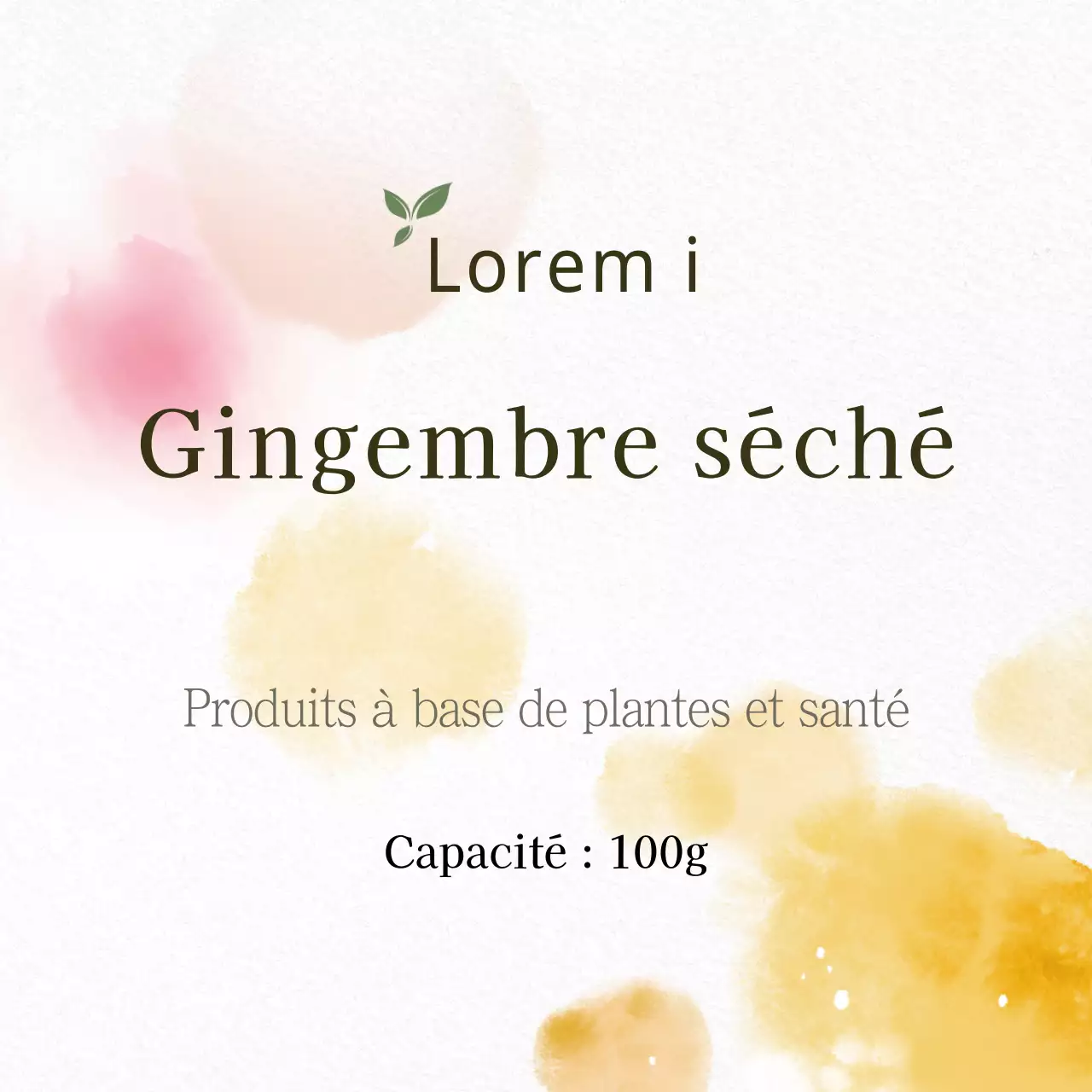 Gingembre séché