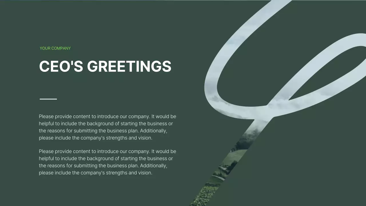 Green Modern 회사 브로셔 프레젠테이션