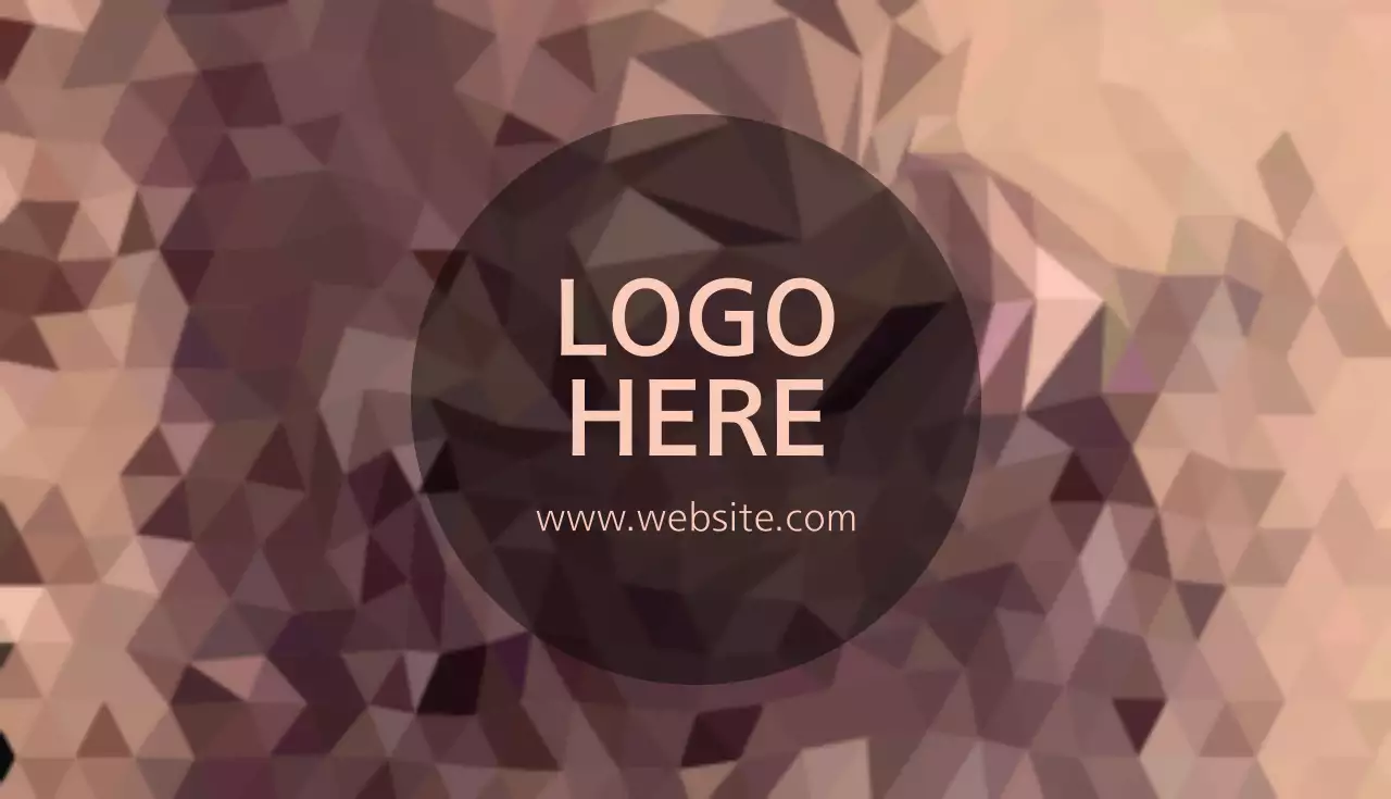 ベージュ モダン ビジネス 名刺