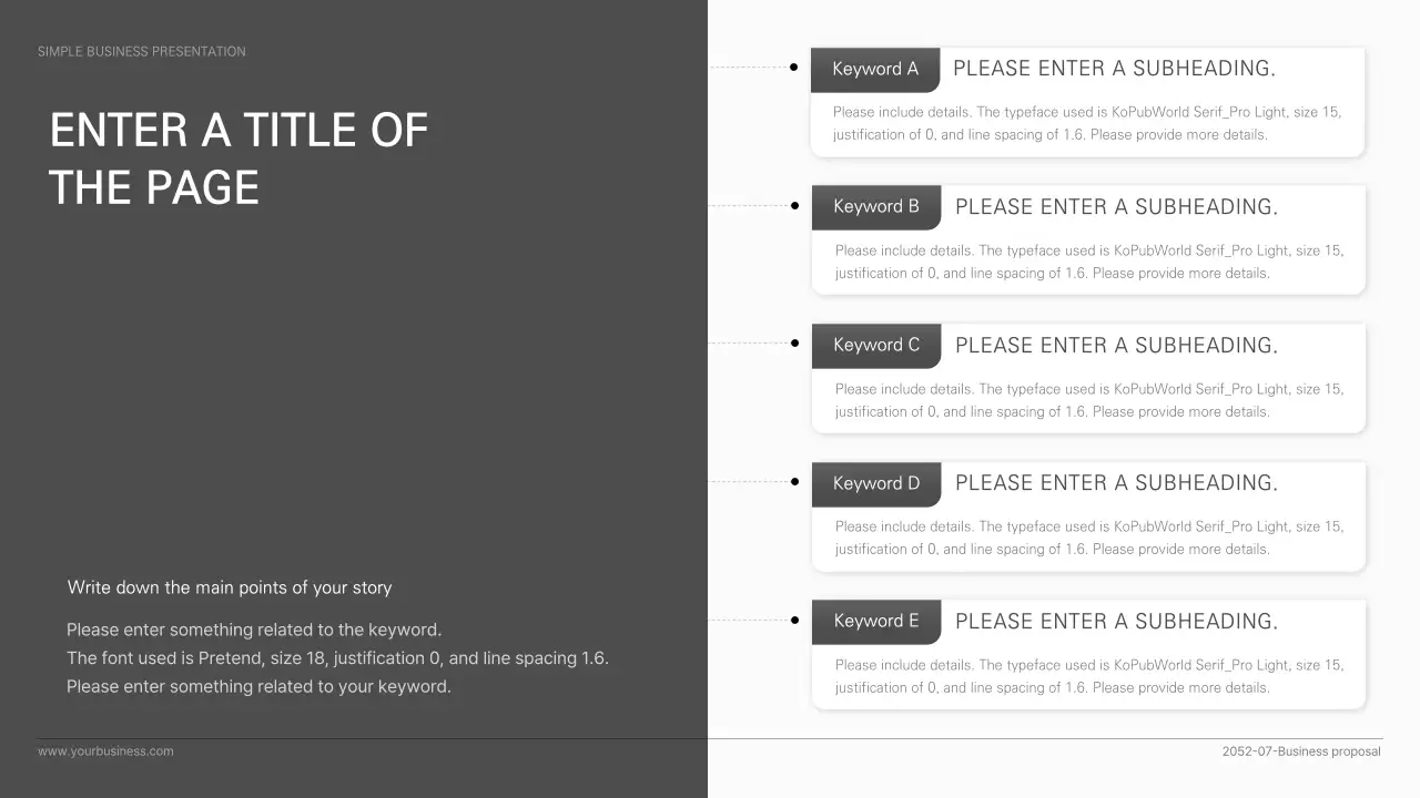 Grey Modern Business Document Presentation