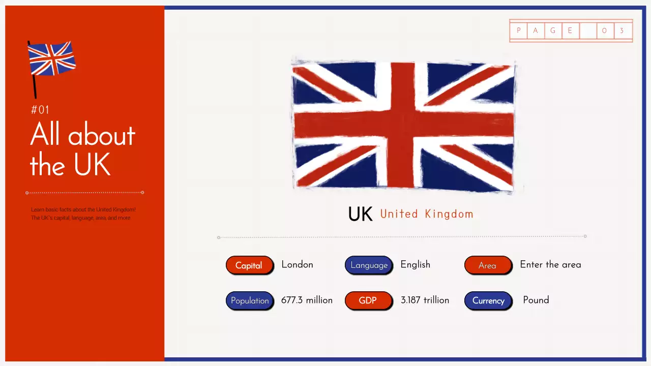 레드 전통 영국 가이드 프레젠테이션