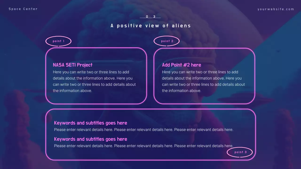 Blue Modern Alien Presentation