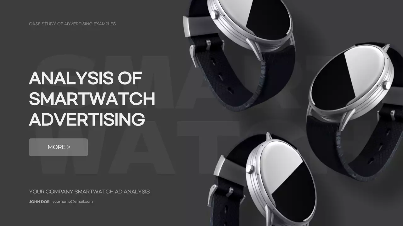 그레이 프로페셔널 스마트워치 보고서 프레젠테이션