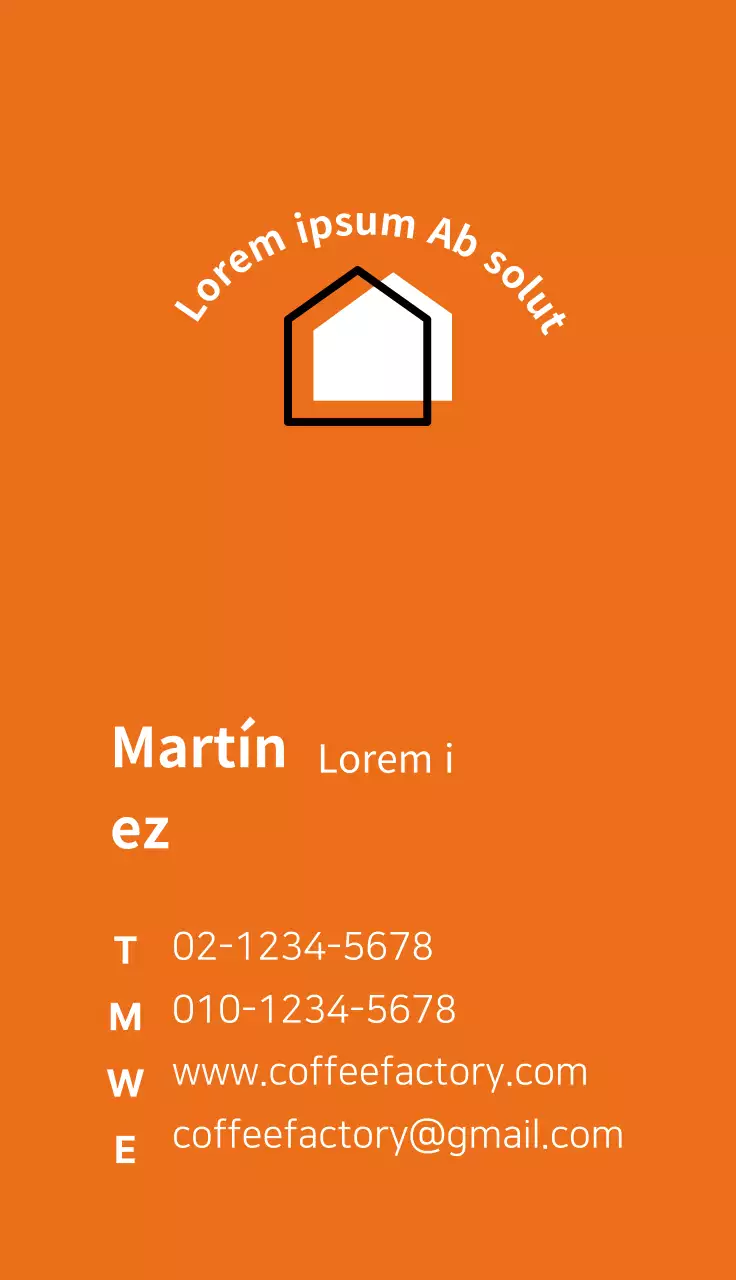 Tarjeta de visita de barista