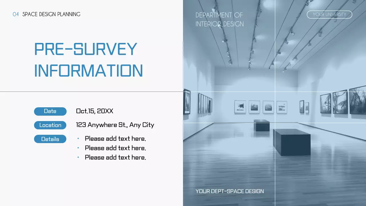 블루 미니멀리스트 디자인 오리엔테이션 프레젠테이션