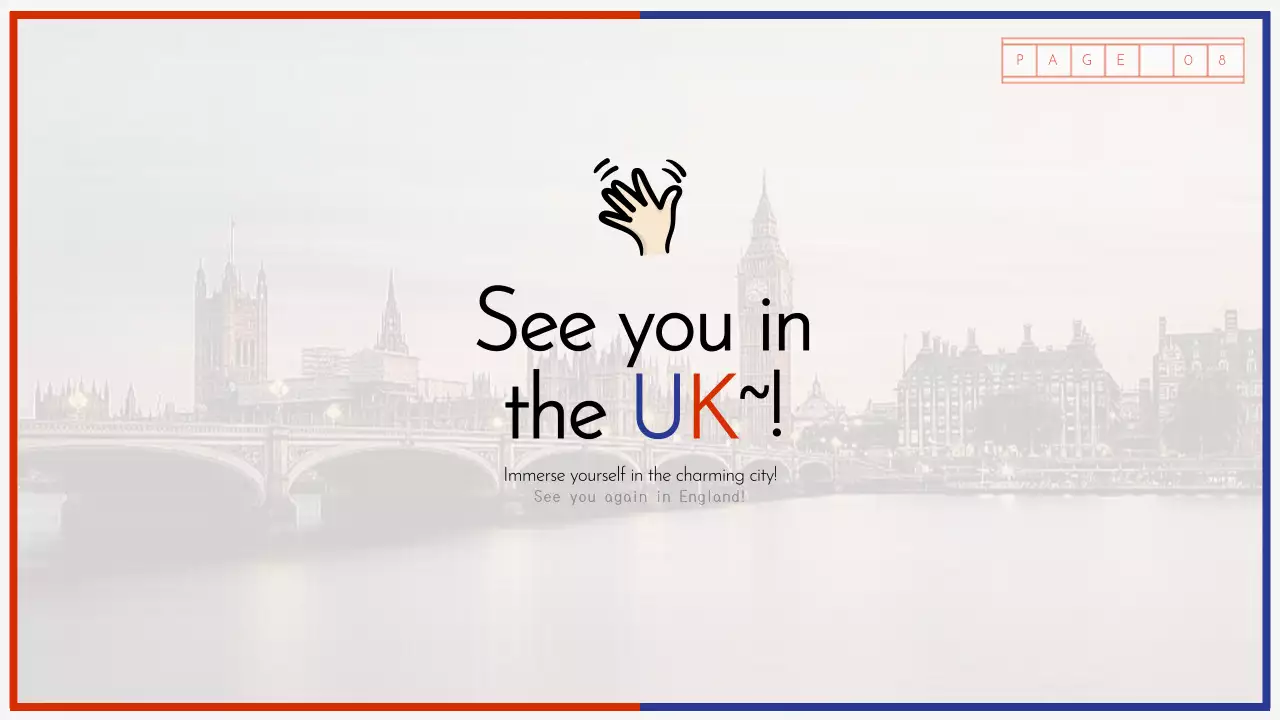 레드 전통 영국 가이드 프레젠테이션