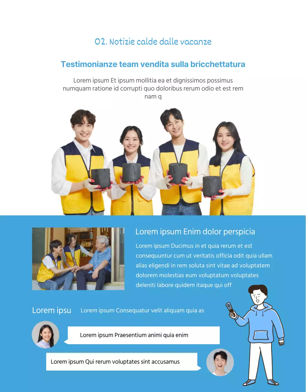 Newsletter sulla cultura aziendale Blue Clean