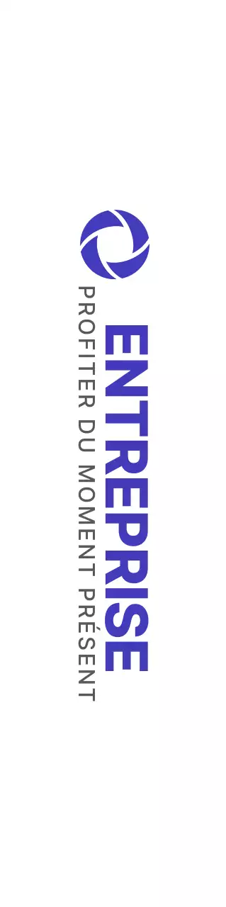 Un concept simple avec un logo d'entreprise violet et noir